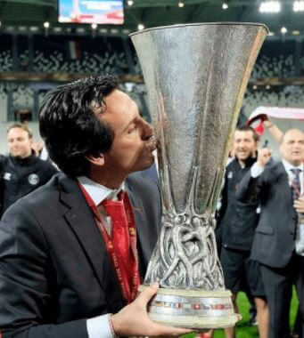 Unai Emery lifted the cup thrice with Sevilla.
